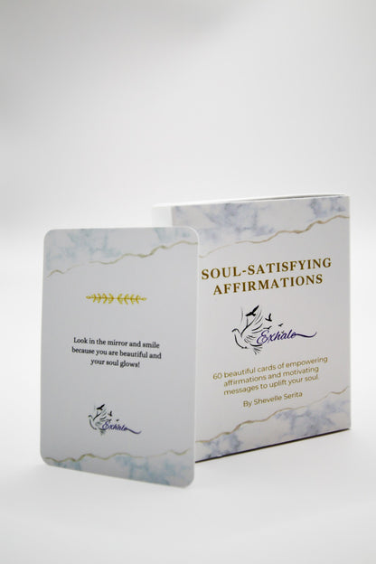 Marble - Soul-Satisfying Affirmation Cards - Empowering Affirmations and Motivating Messages to Uplift your Soul