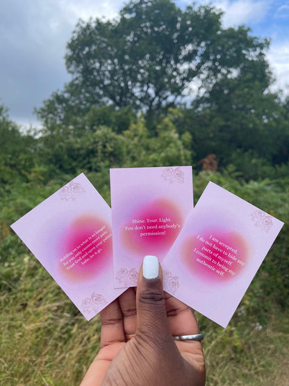 Pink - Soul-Satisfying Affirmation Cards - Empowering Affirmations and Motivating Messages to Uplift your Soul